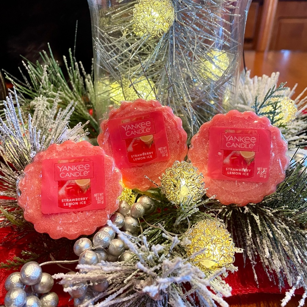 Yankee Candle Strawberry Lemon Ice Wax Melts Retired scent New